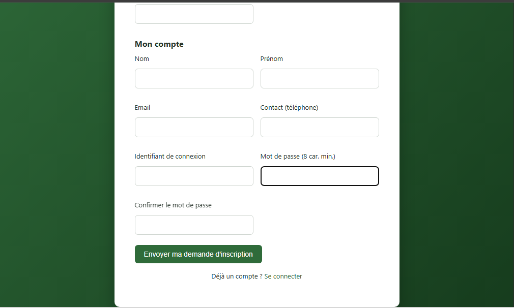 Logiciel de gestion de ferme — capture
