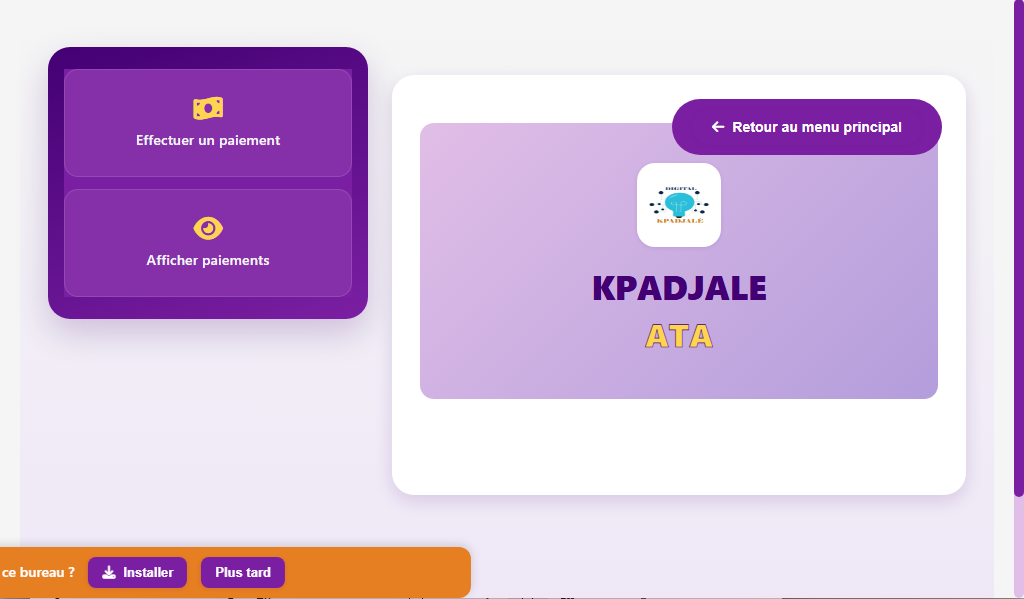 gestion commerciale — capture