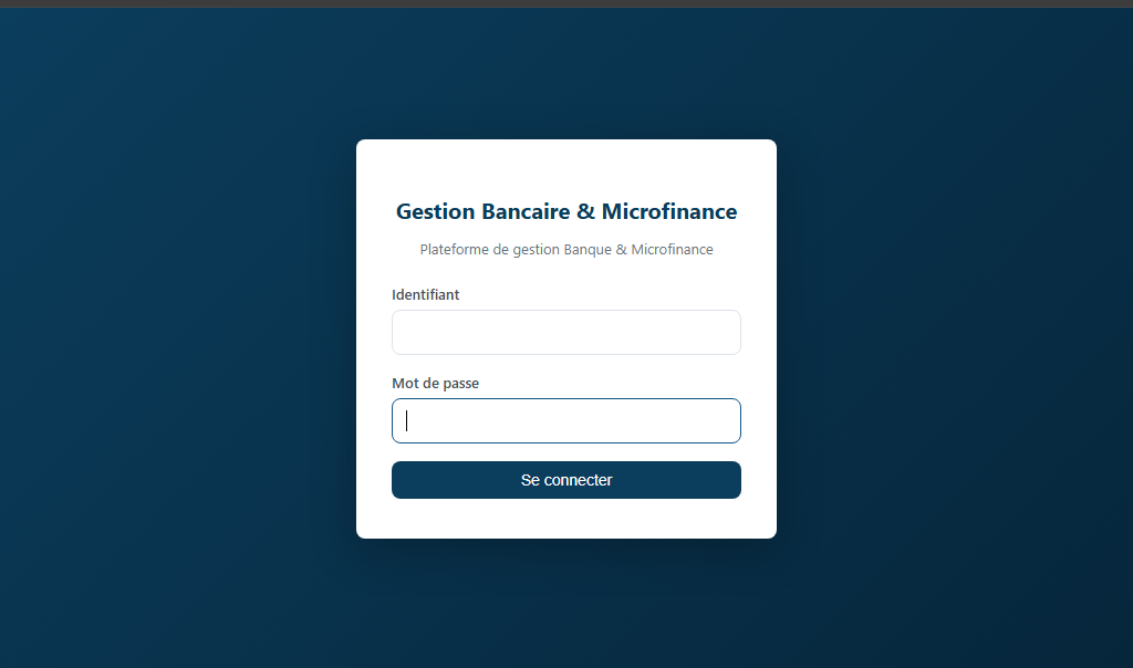 gestion de Bank et microfinance